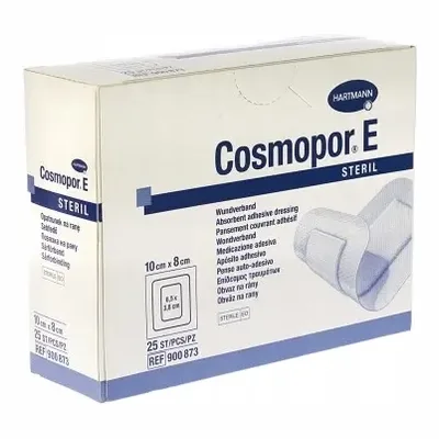 Hartmann Cosmopor E Steril 10 cm x 8 cm – Opatrunek Jałowy – 25 sztuk