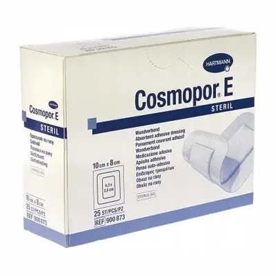 Hartmann Cosmopor E Steril 10 cm x 8 cm – Opatrunek Jałowy – 25 sztuk
