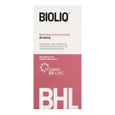 Bioliq BHL Barierowy Krem Ochronny do Twarzy – Z Kompleksem Vitamin D3-like – 50 ml