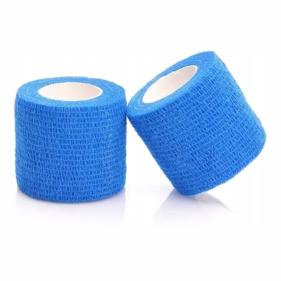 Zarys Bandaż Kohezyjny Samoprzylepny 10 cm x 4,5 m – Niebieski, Bezlateksowy – 1 sztuka