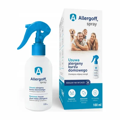 Allergoff Spray Neutralizator Alergenów Kurzu Domowego 100 ml