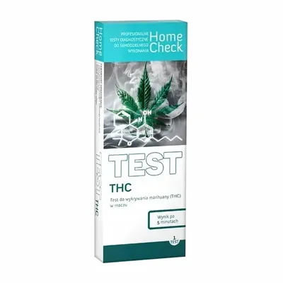 Test THC Home Check Domowy Wynik Po 5 Minutach 1 Sztuka