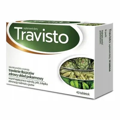 Travisto Trawienie Układ Pokarmowy 40 tabletek