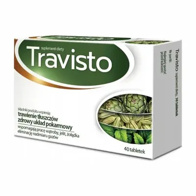 Travisto Trawienie Układ Pokarmowy 40 tabletek