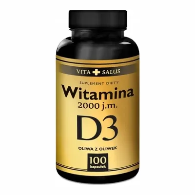 Witamina D3 2000j.m. Odporność Kości 100 Kapsułek