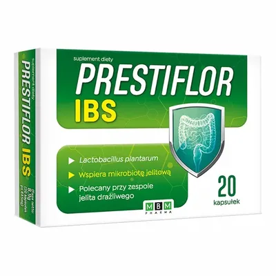 Prestiflor IBS Wspomaga Pracę Jelit MBM 20 Kapsułek