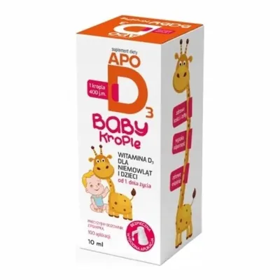 ApoD3 Baby Krople Wit D Dla Dzieci I Niemowląt 400 j.m. 10ml