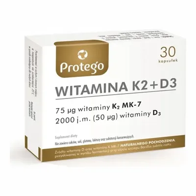 Protego Witamina K2+D3  30 Kapsułek