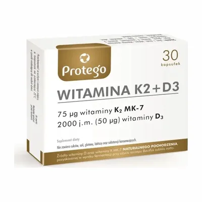 Protego Witamina K2+D3  30 Kapsułek