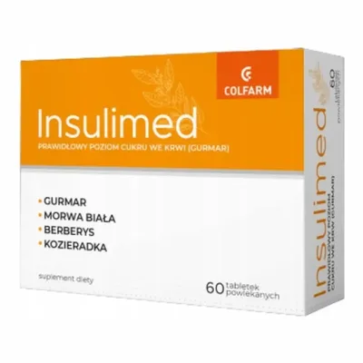 Colfarm Insulimed Gurmar Morwa Biała Berberys Kozieradka 60 Tabletek