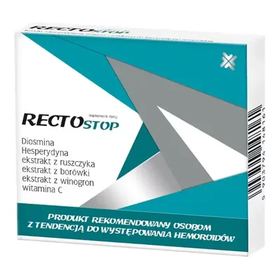 Rectostop Żylaki Hemoroidy 30 Tabletek