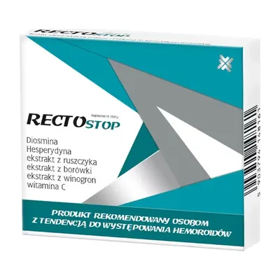 Rectostop Żylaki Hemoroidy 30 Tabletek