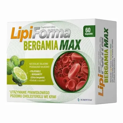 Lipiforma Bergamia Max Prawidłowy Cholesterol 60 Tabletek