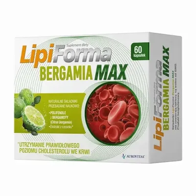Lipiforma Bergamia Max Prawidłowy Cholesterol 60 Tabletek