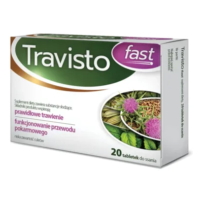 Travisto Fast Prawidłowe Trawienie 20 Tabletek Do Ssania
