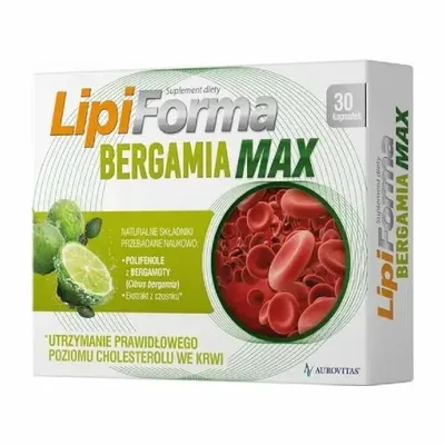 Lipiforma Bergamia Max Prawidłowy Cholesterol 30 Tabletek