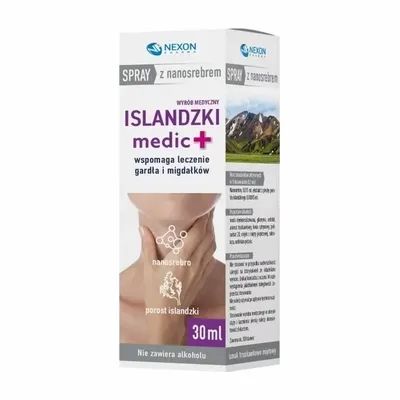 Spray z nanosrebrem Nexon Islandzki Medic+ 30ml