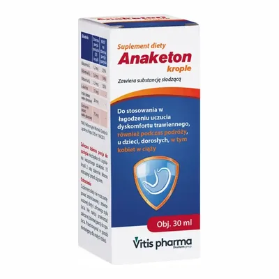 Anaketon Łagodzi Nudności I Wymioty  Krople 30 ml