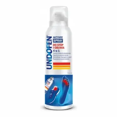Undofen Aktywny Spray Do Stóp i Obuwia 4w1 150 ml