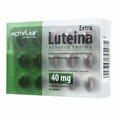 Activlab Luteina Extra 40mg Zdrowy Wzrok 30 Kapsułek