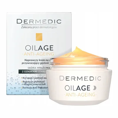 Dermedic Oilage Naprawczy Krem Na Noc Przeciwstarzeniowy 50ml
