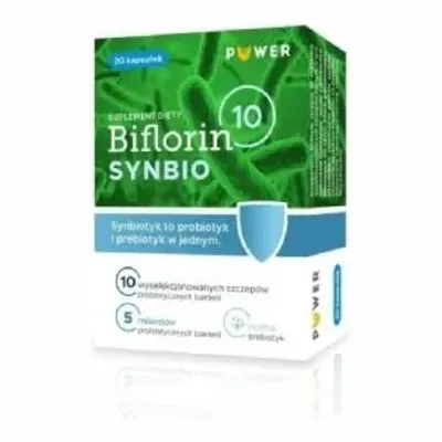 Biflorin 10 Synbio Probiotyk + Prebiotyk 20 Kapsułek