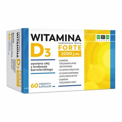 Witamina D3 Forte MBM 60 Kapsułek