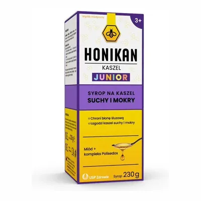 Honikan Kaszel Junior Syrop Na Kaszel Suchy I Mokry 230g