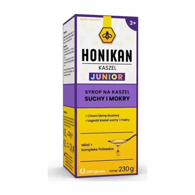 Honikan Kaszel Junior Syrop Na Kaszel Suchy I Mokry 230g