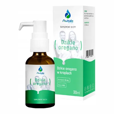 Avitale Dzikie Oregano 100% Naturalny Olej 90% Naturalnego Karwakrolu 30ml
