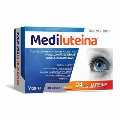 Mediluteina Prawidłowe Funkcjonowanie Oczu 30 Kapsułek