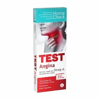Test Na Anginę Angina Strep A Home Check 1 Sztuka