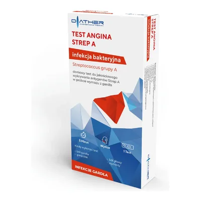 Test Angina Strep Do Użytku Domowego 1 Sztuka