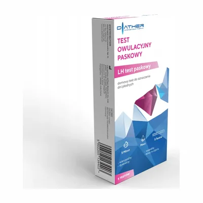 Test Owulacyjny Paskowy Domowy Poziom LH 5 Sztuk