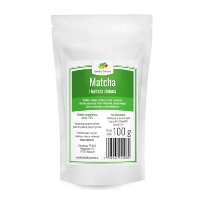 Matcha Herbata Zielona W Proszku Świeża Słodkie Zdrowie 100g
