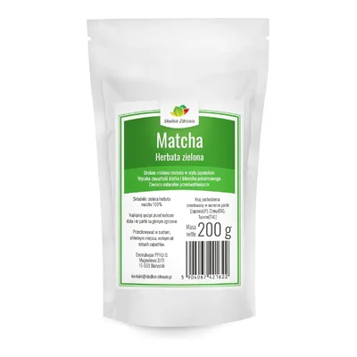Matcha Herbata Zielona W Proszku Świeża Słodkie Zdrowie 200g