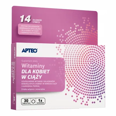 Witaminy Dla Kobiet W Ciąży Apteo 30 Tabletek