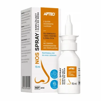 Nos Spray Apteo Nawilżający Olej Do Nosa 15ml