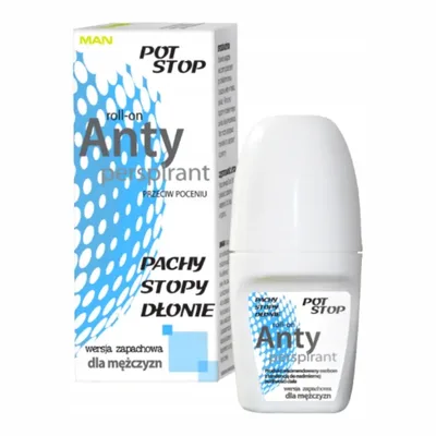 POT STOP Roll-On Antyperspirant Przeciw Poceniu Werjsa Dla Mężczyzn 60 ml