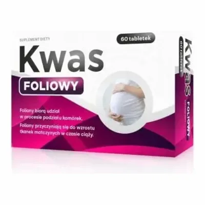 Kwas Foliowy 400mcg 60 Tabletek