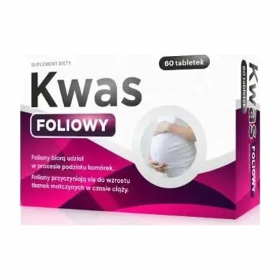Kwas Foliowy 400mcg 60 Tabletek
