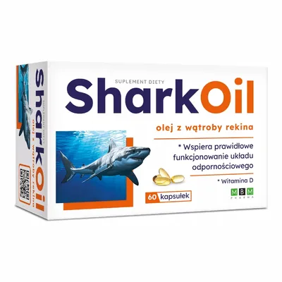SharkOil 500mg Olej Z Wątroby Rekina 60 Kapsułek