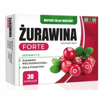 Żurawina Forte Układ Moczowy 30 Kapsułek