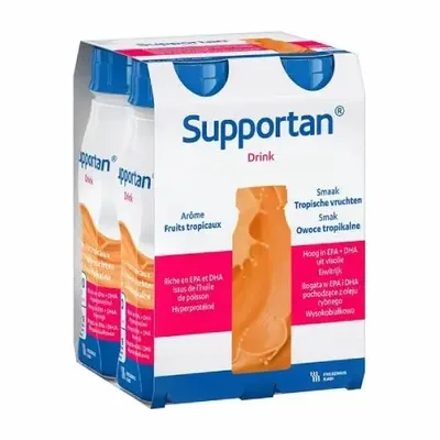 Supportan Drink O Smaku Owoców Tropikalnych 4 x 200ml