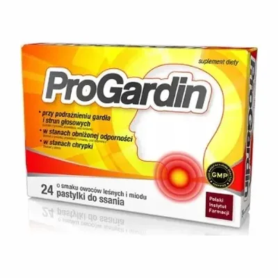 ProGardin Na Podrażnione Gardło 24 Pastylki Do Ssania