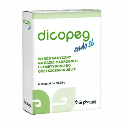 Dicopeg Endo Na Bazie Makrogolu I Symetykonu Oczyszczanie Jelit 4 Saszetki