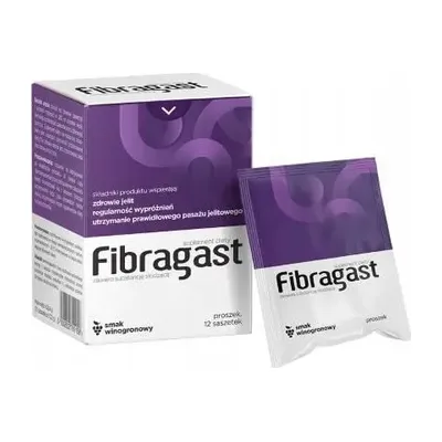 Fibragast Proszek Na Układ Pokarmowy Smak Winogronowy 12 Saszetek