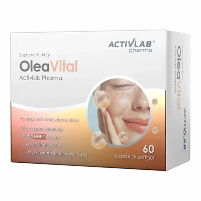OleaVital Olej Z Wiesiołka Activlab 60 Kapsułek