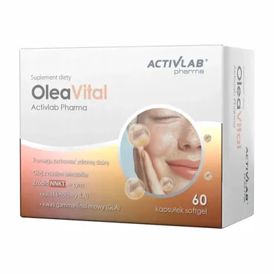 OleaVital Olej Z Wiesiołka Activlab 60 Kapsułek