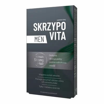 Skrzypovita Men Biotyna Cynk Skrzyp Na Zdrowe Mocne Włosy 30 Tabletek